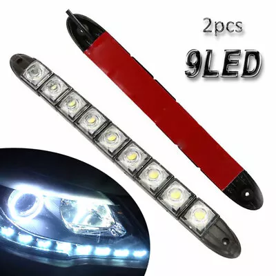 2PCS 9 LED DRL Fog Driving Daylight Daytime Running Light Car Auto Head Lamp AU • $16.89