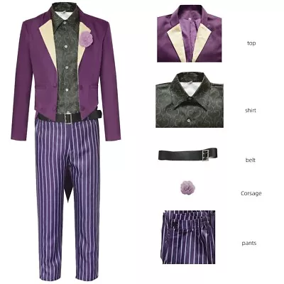 The Joker Mortal Kombat 11 Cosplay Costume Outfit Full Set • $55.20