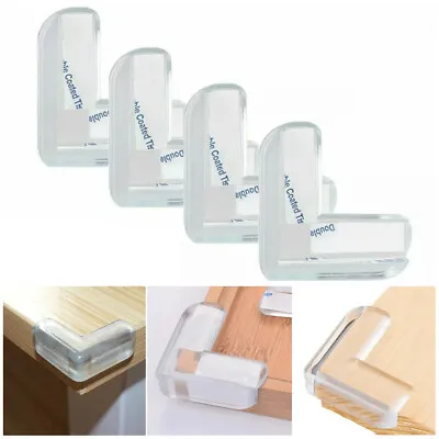 £2.82 • Buy Desk Edge Soft Protectors Table Corner Cushion Baby Child Safety Guard Clear UK