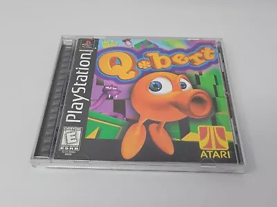 Q*bert PS1 PlayStation 1 Complete CIB Black Label Tested Free US Ship See Store! • $17.99