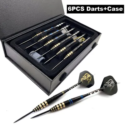 23g Professional Steel Tip Darts Set Tungsten Barrel Aluminium Metal Shafts 6PCS • $20.99