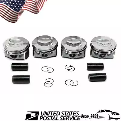 4x EA888 Piston & Rings Kit 82.5/Φ23mm For VW GTI Passat Tiguan Audi A3 16V 2.0T • $92.17