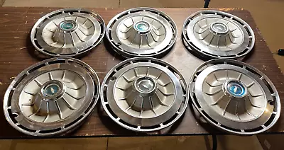 6 VINTAGE 1962 CHEVROLET Impala Factory Original HUBCAPS Wheel Cover 14” • $120