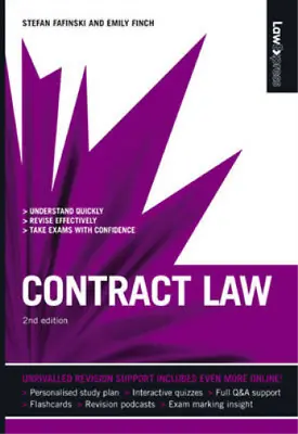 Law Express: Contract Law (Revision Guide) Stefan Fafinski Emily Finch Used;  • £4.45
