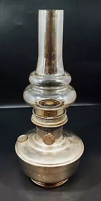 ALADDIN Vintage Model 12 Nickel Oil Lamp Burner With Glass Chimney • $80.99