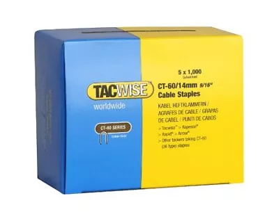 CT-60/14mm Cable Tacker Staples (Box 5000) • £21.34