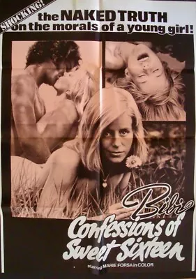 BIBI CONFESSIONS OF SWEET SIXTEEN One Sheet Movie Poster SEXPLOITATION 1974 • £61.76