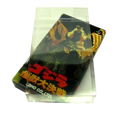 1x Nintendo Super Famicom Cib Game - Clear Plastic Protective Box Protectors • $6.98