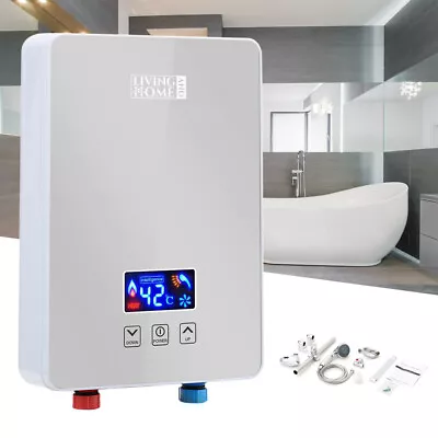 Electric Tankless Instant Hot Water Heater Boiler For Kitchen Bathroom Caravan • £79.95