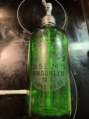 Vintage Green Seltzer Bottle  • $58.50