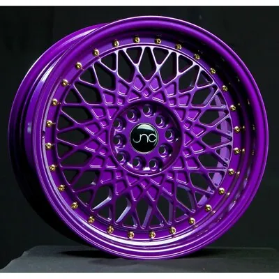 JNC Wheels Rim JNC031 Candy Purple Gold Rivets 16x8 4x100/4x114.3 ET20 • $195.27