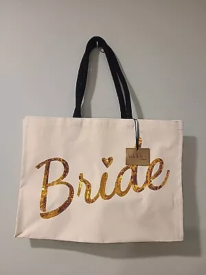 Nicole Miller Bride Gold Sequin Tote Bag • $10