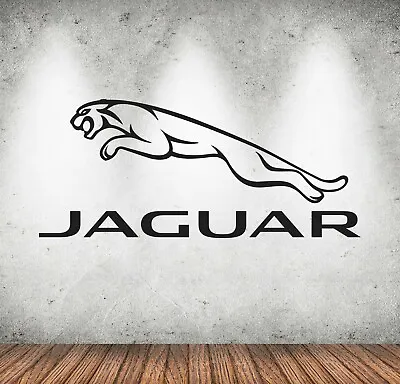 Jaguar Wall Decal Art Garage Emblem Logo Racing Car Wall Sticker Decor NL95 • $8.95