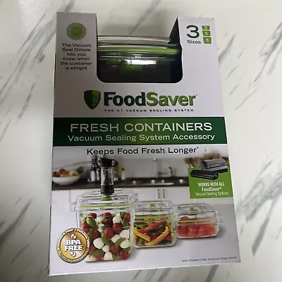 $90 • Buy Foodsaver FA3SC358-000 Vacuum Sealing System – 3 Containers 3 Cup 5 Cup & 8 Cup