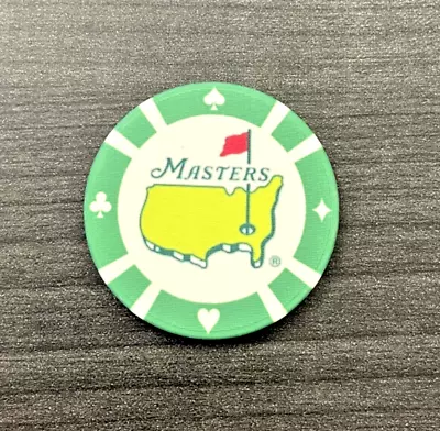 New Masters Clay Poker Chip Ball Marker Masters Golf Tournament • $4.99