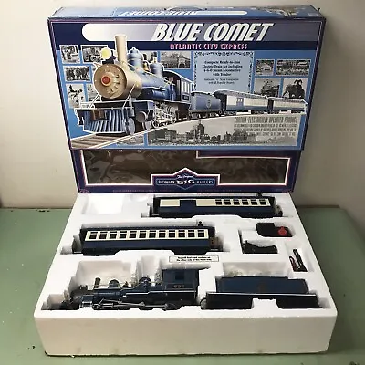 Bachmann 1998 Atlantic City Blue Comet Express G Scale Train Set 58616 • $375