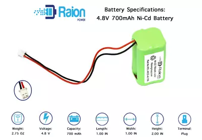 McNair Ni-CD AA700MAH 4.8V Battery Replacement For Emergency / Exit Light • $11.95