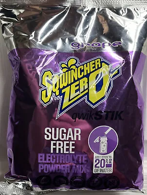 $25 • Buy Sqwincher ZERO Qwik Stik Sugar-Free Electrolyte Powdered Mix, Grape, 20 OZ, 50PK