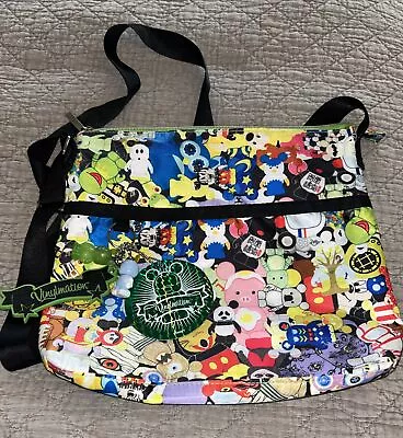 EUC 2006 Disney Vinylmation Crossbody Bag Purse  WDW ParkNylon Mickey Charms • $19.99