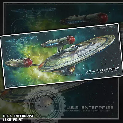 The Enterprise NCC-1701 - 18x8 Print From Star Trek: Strange New Worlds • $25