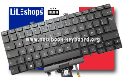 Clavier AZERTY Français Neuf Pour Dell Latitude 14 5000 (5490, 5491, 5495) - Pièce D'origine