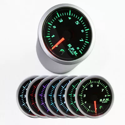 2'' 52mm Car Auto Tachometer Gauge RPM Tacho Meter 7 Color LED Display A6 • $21.10
