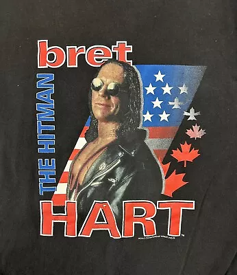 WCW Bret Hart T-Shirt XL Wrestling Vintage WWE WWF Hitman • $150
