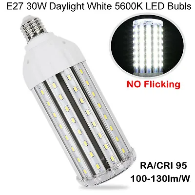 High CRI Ra 95+ 30W E27 LED Bulbs Daylight White 5600K AC110-240V Ship From USA • $32.99