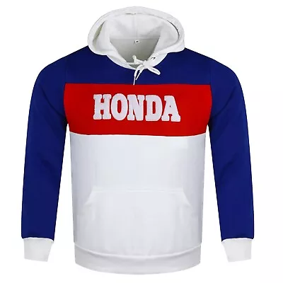 Vintage 80's Style Honda Motocross Fleece Hoodie MX Enduro AHRMA Motorcycle • $49.99