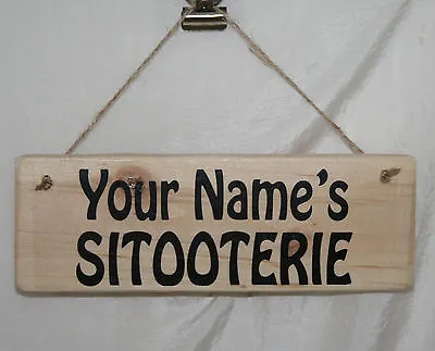 £5.56 • Buy Personalised Sitooterie Sign Plaque Garden Sign Sit Outside Patio Shed Allotment