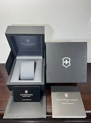 VICTORINOX Swiss Army Complete Empty Watch Display Presentation Box Set Only • $57.87