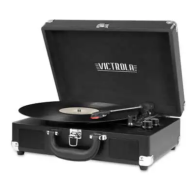 Victrola Suitcase Record Player With 3-speed Turntable • $35.31