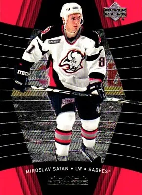 Miroslav Satan Buffalo Sabres #13 Upper Deck Black Diamond 2000 NHL Hockey Card • $2.50