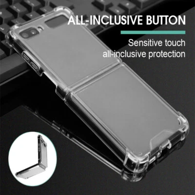 $10.77 • Buy For Samsung Galaxy Z Flip 1/2 Ultra Thin Shockproof Clear Cover Transparent Case