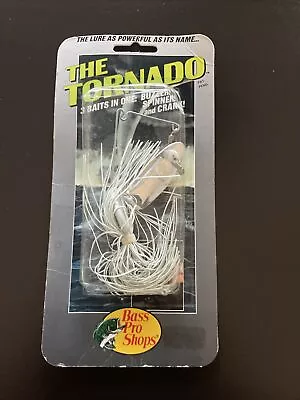 VTG BASS PRO SHOPS TORNADO Spinner Bait White Spinnerbait Lure SHOESTRING • $25.53