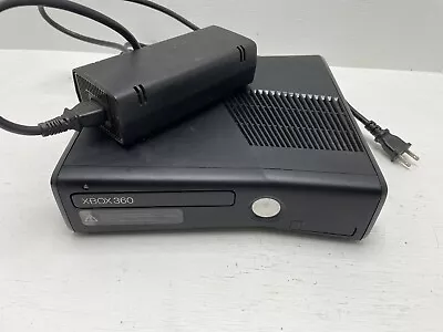 Xbox 360 S Slim Black Console TESTED Works (NO Hard Drive & READ!!!) • $40