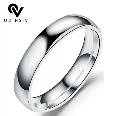 9ct 9K Gold Filled D Shaped Wedding Band Ring. White GoldYellow Gold Black UK  • £3.99