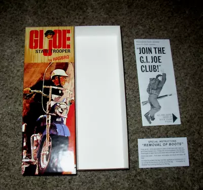 Custom Gi Joe - Motorcycle State Trooper - Coffin Box And Inserts • $40