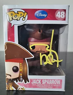 🔥Johnny Depp Signed Funko Pop #48 PINK Jack Sparrow W/COA! +Hard Case!🔥 • £285.05