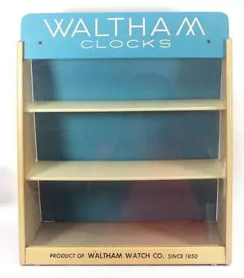 Vintage Waltham Clocks Store Countertop Display Case Glass Cabinet Free Shipping • $129.99