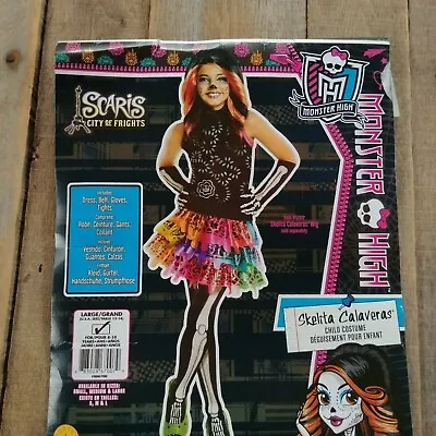 Monster High Skelita Calaveras Costume Large 12 14 • $18