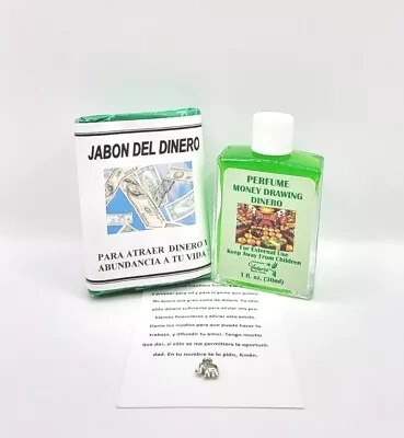 Atrae Dinero Fortuna Jabon Perfume Con Feromonas Oracion Y Amuleto Inclu • $8.99