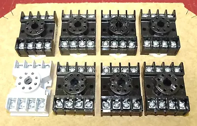 New Lot Of Custom Connector 0T08-PC 8-Pin Octal Relay Socket Bases 600V 10A • $20