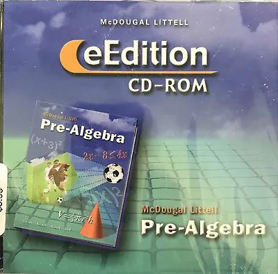 MCDOUGAL LITTELL PRE-ALGEBRA GRADES 6-9 EEDITION *New !!!! Home School • $7.99