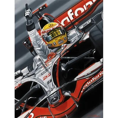 Lewis Hamilton McLaren Flying High Lithograph • $160