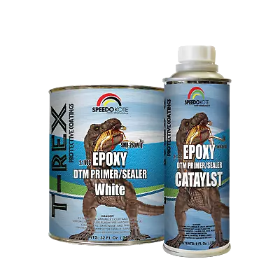 Epoxy Fast Dry 2.1 Low Voc DTM Primer & Sealer White Quart Kit SMR-260W-Q/261-8 • $61.75