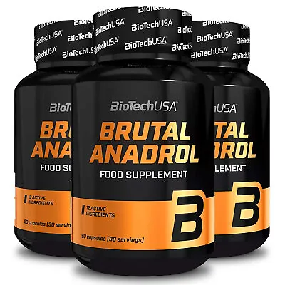 BIOTECH USA BRUTAL ANADROL - New - Testosterone Booster Energy Muscle Growth • $29.99