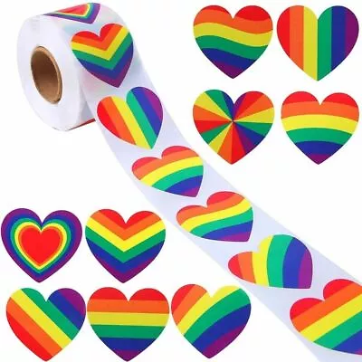 Happy Valentine's Day Love Heart Labels Stickers Gift Craft Sticker Pride LGBT • £2.99