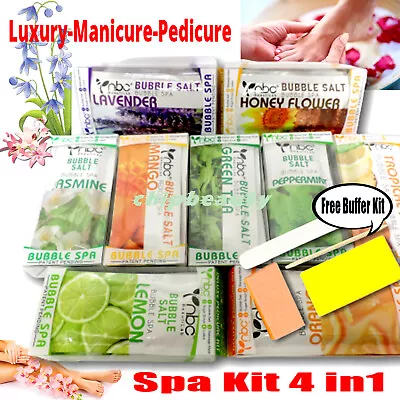 Spa Pedicure Manicure Kit 4 In1 (4 Step) Complete Skin Care - Choose Scent • $6.99