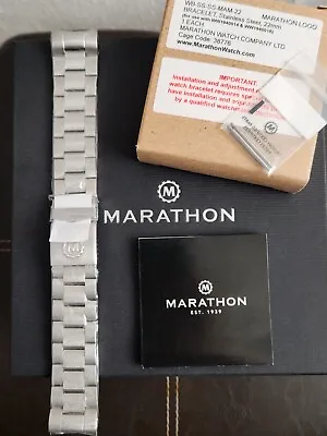 Marathon JSAR 22mm Brushed Steel Bracelet (for Jumbo 46mm) • $372